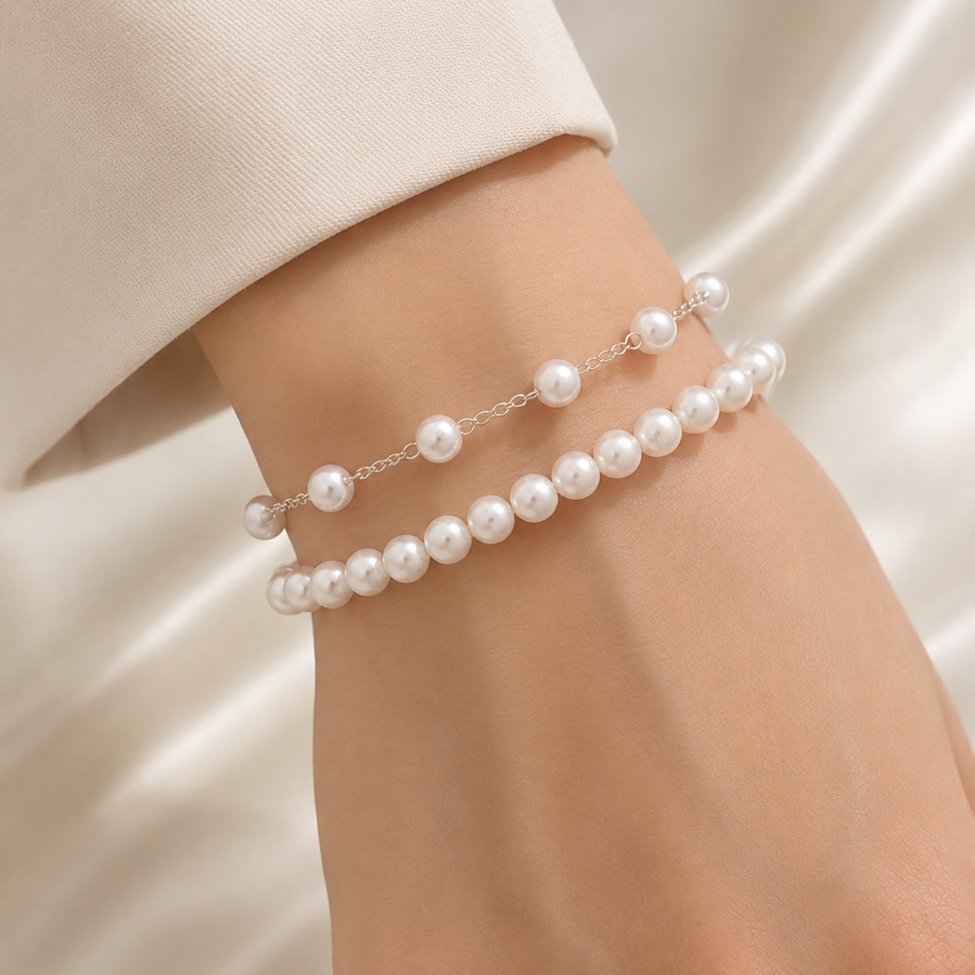 Double Layer Pearl Bracelet